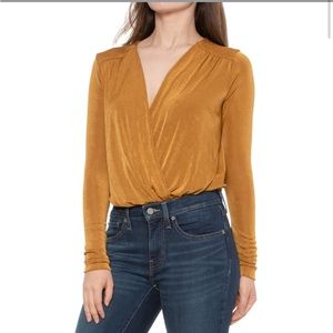 NWT Free People Turnt Body Suit - Gold Nugget